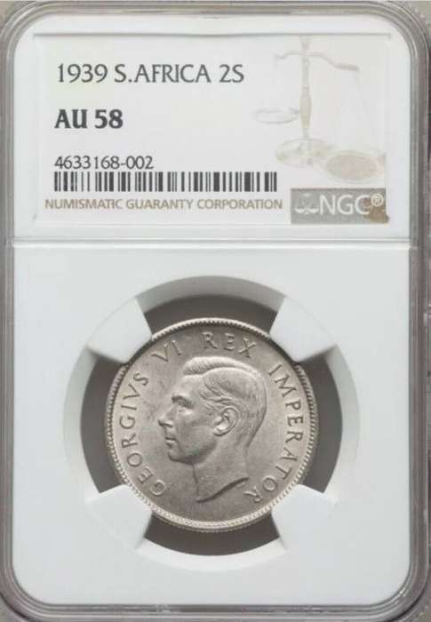 South Africa 1939 2 shilling florin extremely rare