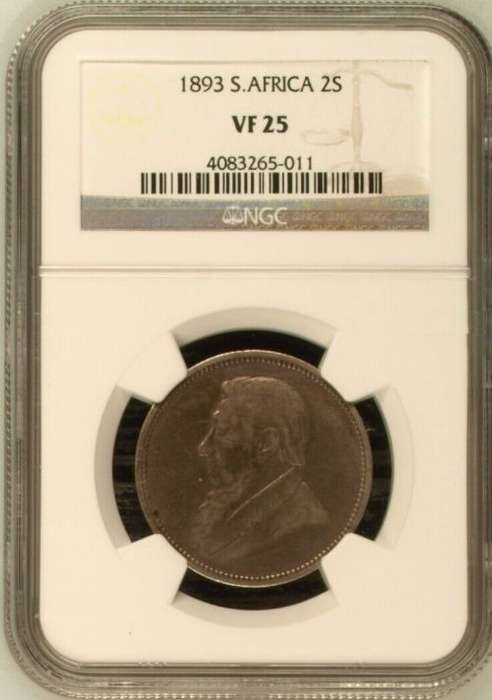 South Africa 1893 2 Shilling Paul Kruger pre Boer War ZAR
