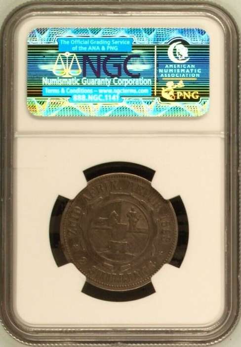 South Africa 1893 2 Shilling Paul Kruger pre Boer War ZAR