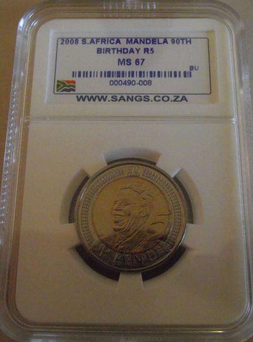 PROUDLY SA MS 67 SANGS GRADED 2008 R5