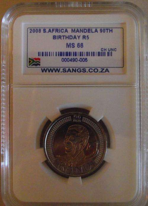 PROUDLY SA MS 66 SANGS GRADED 2008 R5