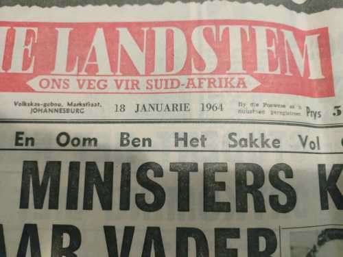 8 X Vintage Complete Newspapers (Apartheid Articles & Advertising) 1960s 1970s 1980s etc Bid for all