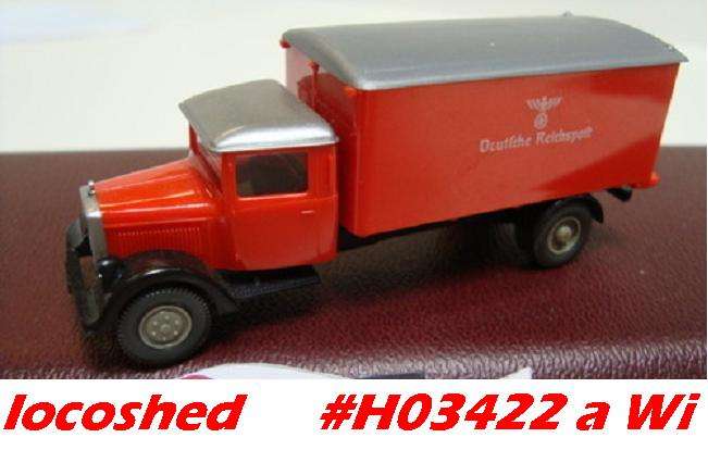 Mercedes-Benz L2500 Truck Deutsche Reichspost 1938 red extra RARE ITEM  #9314 Wiking