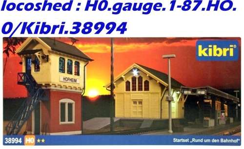 H0 gauge Collection of various Station Structures and Buildings Kibri kit  H0.1-87.HO 0/Kibri.38994