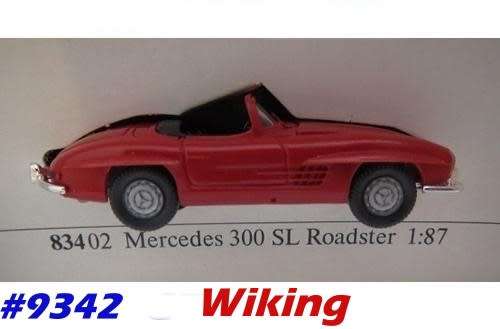Mercedes-Benz 300 SL Roadster red H01/87 Wiking NEW+boxed #9342 Wiking