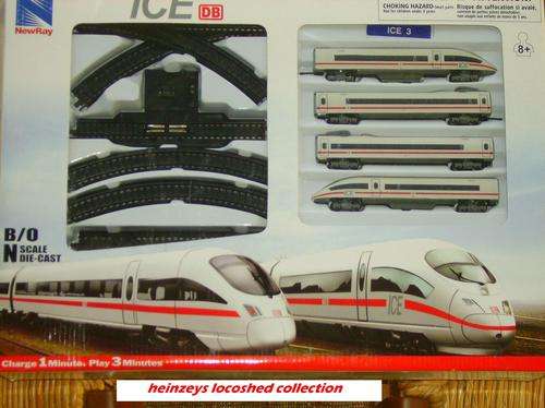 N gauge NEW 4-pce ICE 3 InterCityExpress complete Train set by NewRay - all warranties apply!