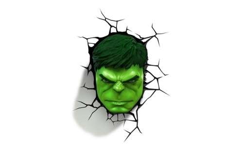 Hulk Face 3D Deco Light (25.4cm High)