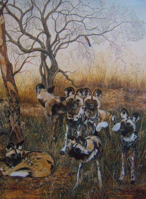 Charlotte Firbank King Collection "Wild Dog" 1500  Piece Puzzle - SEALED WRAPPED BOX **NEW***