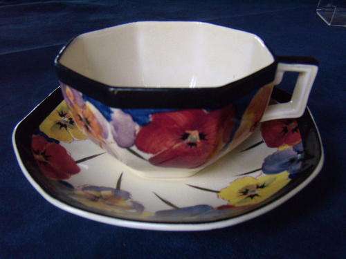 Royal Doulton Rare Vintage Hand Painted Pansy Duo - RARE & Collectable