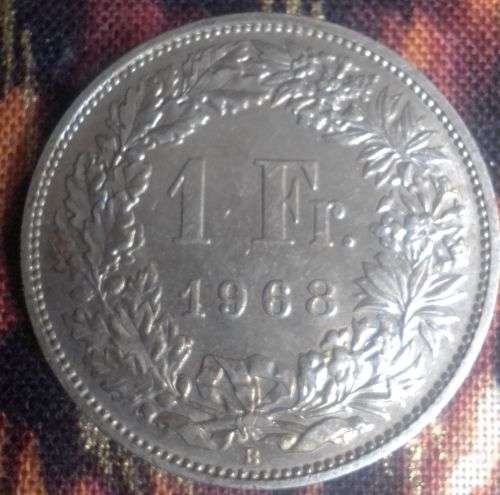 1 Franc 1968 Coin