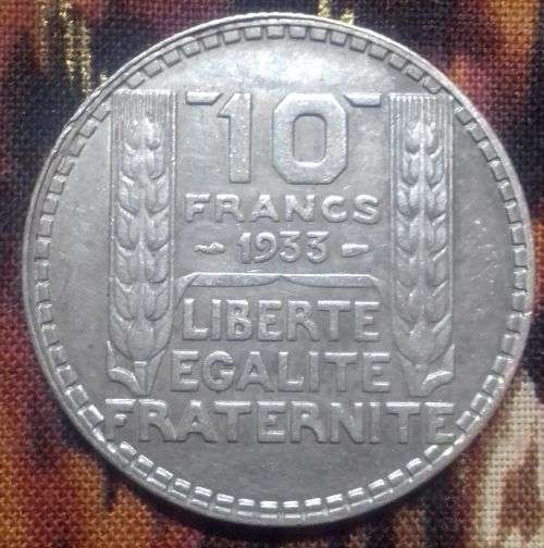10 Francs 1933 Coin