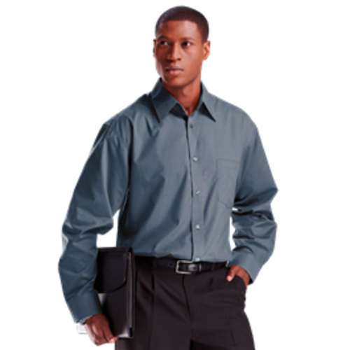 Mens Basic Poly Cotton Lounge Long Sleeve Shirt - 3XL/4XL/5XL - BARRON - New - 7 colours
