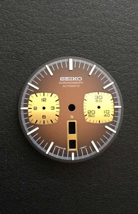 Seiko Bullhead Chrono dial. NOS