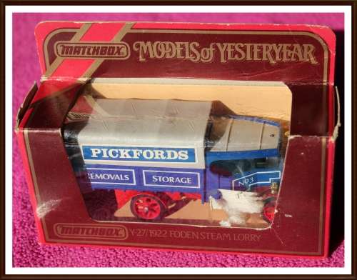Original, MATCHBOX, Models of yesteryear, Y-27 1922 FODEN STEAM LORRY, Excellent Collectable.