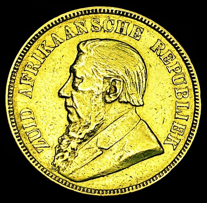 1898 ZUID AFRIKAANSCHE  REPUBLIEK :ONE  POND in  Circulated Cond.Description Below, as per Photo.