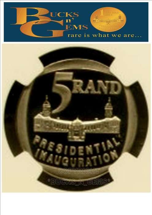 3RD FINEST - 1994 INAUGURATION R5 COIN  PF68 ULTRA CAMEO"FULL CLOSED DOORS"
