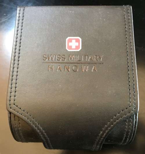 SWISS MILITARY " HANOWA" - DUAL TIME ZONE - GENTS - USED WATCH - TOP CONDITION - METAL STRAP ORIGINA