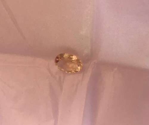 CERTIFIED 1.448 cts - LIGHT YELLOW - CITRINE - OVAL CUT - GOOD CUT & SHINE -COA INCLUDED (EGL)