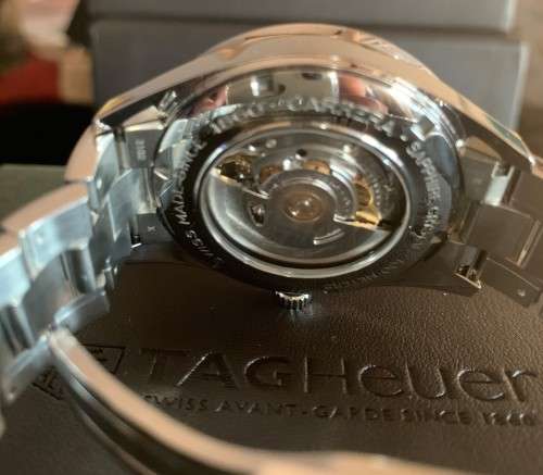 TAG HEUER CARRERA CALIBRE 5 with DATE- 39mm - AUTOMATIC - S/STEEL BELT - ORIGINAL IN BOX - WV211M-o