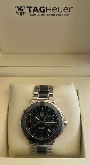 TAG HEUER CEREMIC FORMULA 1 - GENTS - CHRONOGRAPHS - BOX & PAPERS