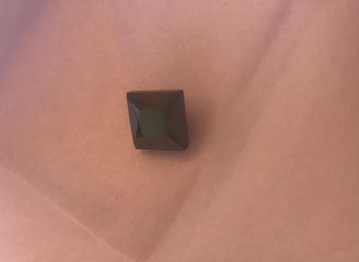 CERTIFIED INVESTMENT 2.367 cts BLACK MOISSANITE DIAMOND - EMERALD CUT - OPAQUE BLACK - E.G.L CERTIFY