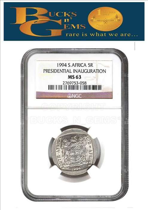 *MS63*  1994 INAUGURATION  R5 COIN MS63 -NGC MINT GRADE - 3 available