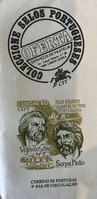 PORTUGAL COLLECT STAMPS of PORTUGAL UNUSED ENVELOPE DA GAMA SERPA PINTO.