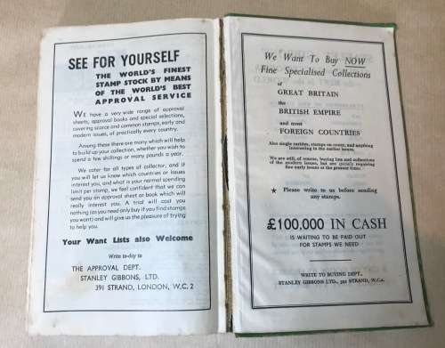 STANLEY GIBBONS POSTAGE STAMP CATALOGUE 1950 PART II FOREIGN COUNTRIES EUROPE LONDON.
