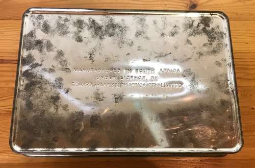 TIN GROOT CONSTANTIA EDWARD SHARP SOUTH AFRICA LARGE TIN