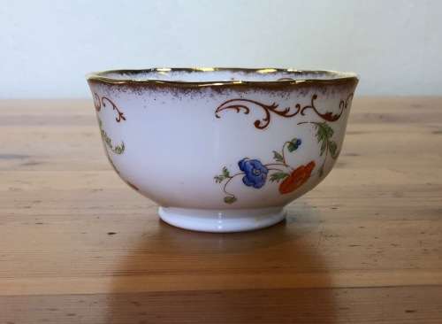 ROYAL ALBERT CROWN CHINA No 8557 1927-1935 HANDPAINTED BLUE and ORANGE FLOWERS EXCELLENT CONDITION!!