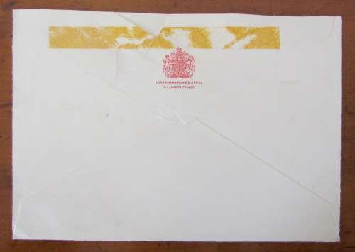 LORD CHAMBERLAIN`S OFFICE ST. JAMES PALACE LONDON to IMPERIAL DEFENCE COLLEGE 1965 A.C. HORSLEY GB.