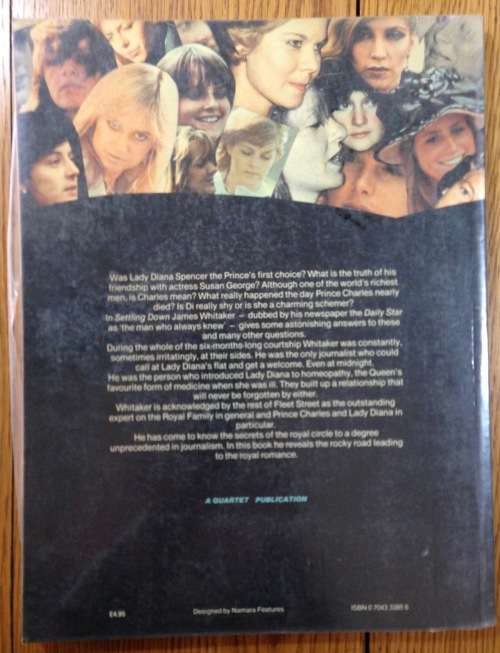 BOOK SETTLING DOWN JAMES WHITAKER LADY DIANA and PRINCE CHARLES 1981 SOFTCOVER.