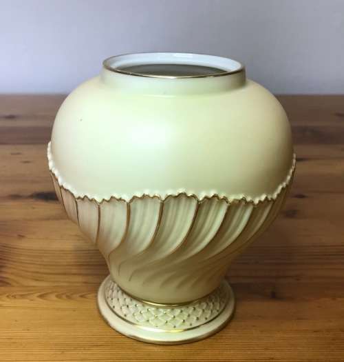 ROYAL WORCESTER BLUSH IVORY POTPOURRI VASE URN 1895 VICTORIAN STUNNING!!!!