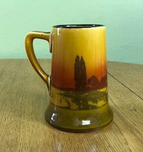 ROYAL DOULTON TANKARD MUG POPLARS at SUNSET D3416 1910-40 STUNNING EXCELLENT CONDITION!!!!
