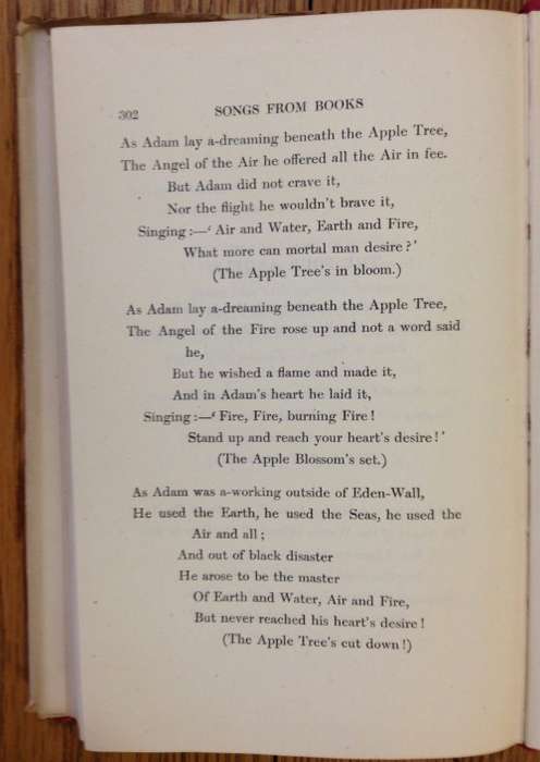 Songs from Books Macmillan`s pocket Kipling RUDYARD KIPLING 1920.
