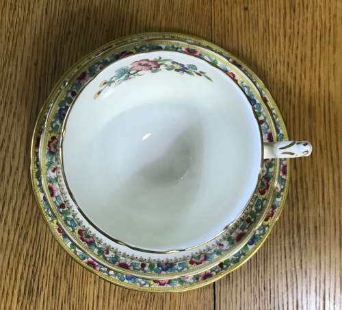 COALPORT MING ROSE TEA TRIO ENGLAND BONE CHINA FLOWERS BEAUTIFUL FLORAL PATTERN!! STUNNING!!!
