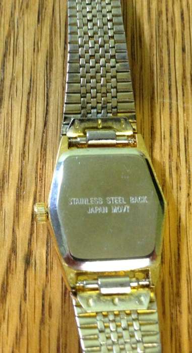 WATCH RICARDO LADIES Wristwatch QUARTZ STAINLESS STEEL GOLD PLATED? JAPAN MOVT.