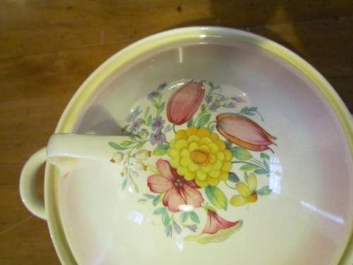 SUSIE COOPER SWANSEA SPRAY FLORAL DINNER SERVICE 10 PLACE set 47 PIECES CROWN WORKS BURSLEM ENGLAND