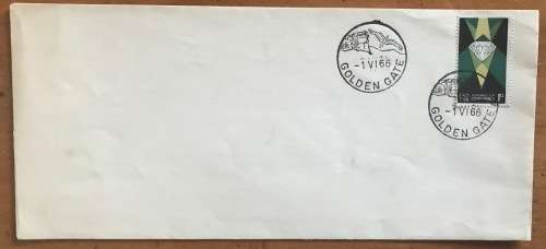 SOUTH AFRICA GOLDEN GATE HIGHLANDS NATIONAL PARK SPECIAL DATE STAMP 1.6.1966 SACC 254 BIRD MOUNTAINS