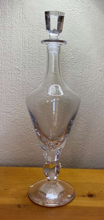 MOSER LEAD-FREE CRYSTAL DECANTER OPHELIA PATTERN Czech Republic HAND BLOWN and CUT!!
