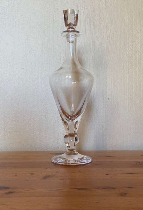 MOSER LEAD-FREE CRYSTAL DECANTER OPHELIA PATTERN Czech Republic HAND BLOWN and CUT!!