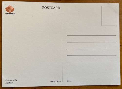 POSTCARDS X 3 SOUTH AFRICA NATAL DURBAN YACHT CLUB GOLDEN MILE NORWEGIAN SEAMAN`S CHURCH FLOWER BOAT