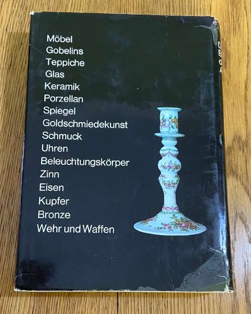 DAS GROSSE BILDERLEXIKON DER ANTIQUITATEN THE COARSE PICTURES OF ANTIQUITIES GERMAN 1968 495 pages.