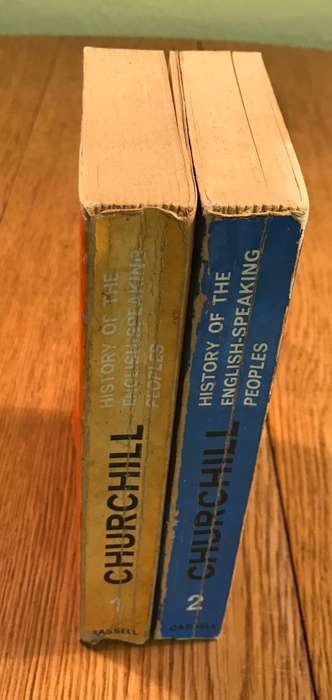 CHURCHILL A History of the English-speaking Peoples Vol 1 and 2 PAPERBACK BIRTH of BRITAIN NEW WORLD