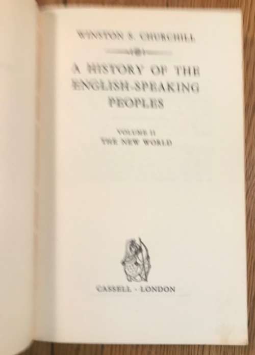 CHURCHILL A History of the English-speaking Peoples Vol 1 and 2 PAPERBACK BIRTH of BRITAIN NEW WORLD