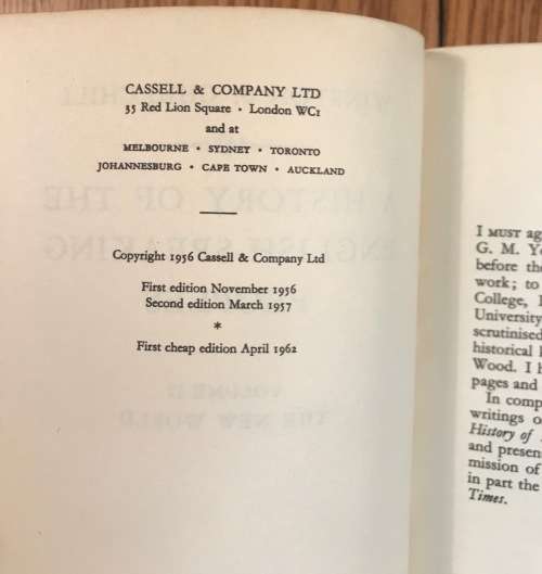 CHURCHILL A History of the English-speaking Peoples Vol 1 and 2 PAPERBACK BIRTH of BRITAIN NEW WORLD