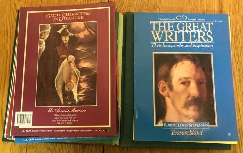 THE GREAT WRITERS SELECTION of MAGAZINES MARSHALL CAVENDISH COLLECTION 1 - 24 (21 Missing) + FOLDER