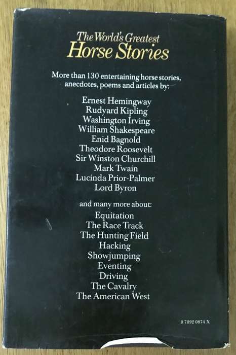 THE WORLD`S GREATEST HORSE STORIES Edited by J.N.P. WATSON - 1st Edition 1979