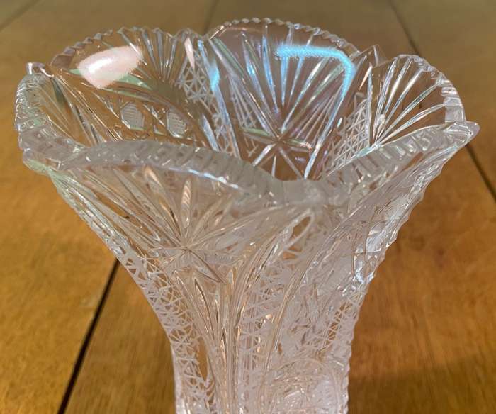 Cut Glass Vase