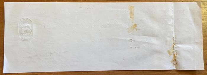 CHEQUE THE NATIONAL BANK OF THE ORANGE RIVER COLONY LIMITED FAURESMITH 1907 £5012.10 DRAFT SA ASSOC.